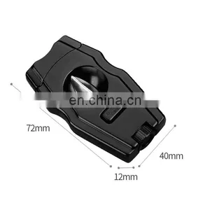 7.2*4*1.2cm Blades Zinc Alloy Classic V Cigar Cutter thumbnail-1