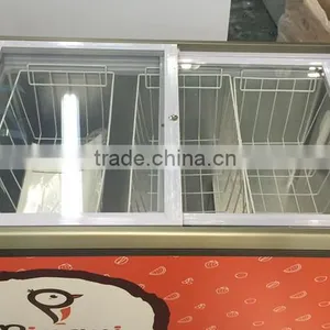 Mini Supermarket Commercial Display Ice Cream Freezers thumbnail-3