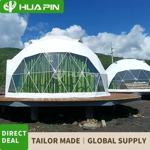 Hot Sale Geodesic Dome Tent Transparent Igloo Tent Glamping Dome Tent for Resort thumbnail-3