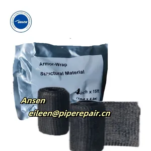 Electric Cable Protection Fiberglass Armor-Wrap Black Armourcast Tape Structural Material Tape Made In China thumbnail-1