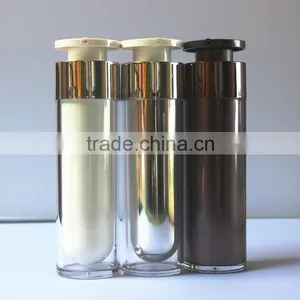 50ml Clear Acrylic Airless Cream Bottle, Lotion Container Plastic Bottle Face Cream Cosmetic thumbnail-3
