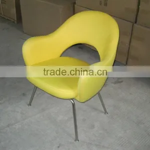 Replica Wholesale Fiberglass Cashmere Saarinen Executive Chair With Stainless Steel Legs Designed by Eero Saarinen thumbnail-3