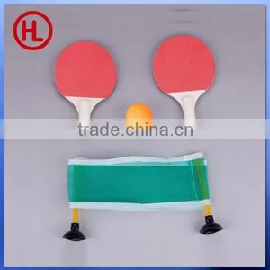 Mini Desktop Indoor Game Poplar Wooden Table Tennis Racket With Table Tennis Ball Set Wholesale thumbnail-2