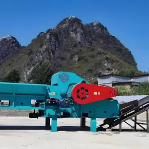 Industrial Automatic Wood Chips Making Machine Forest Waste Wood Shredder thumbnail-1