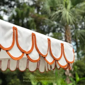 Customizable Logo Event Commercial Pool Umbrella, Fan-shaped Courtyard Umbrella, Large Outdoor Wooden Parasol thumbnail-5