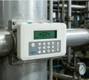 Portable Ultrasonic Flow Meter Clamp On Flow Meter Water Flow Measurement for Industrial Water Treatment PF220 V2 thumbnail-2