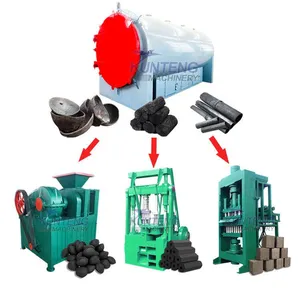 Environmental Protection and Smoke-Free Hookah Barbecue Charcoal Making Machines Carbon Powder Molding Line EPC thumbnail-1