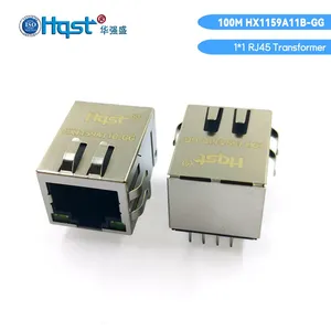 HX1159A11B-GGB 100M RJ45 Network Transformer Module With LED thumbnail-3