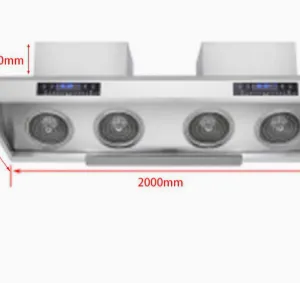 2000mm Wall-mounted Dual-motor Range Hood（Wechat/whatsapp:008613510231336） thumbnail-1