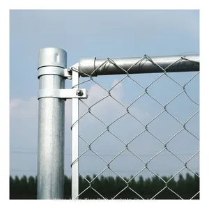 Cheap Heavy Reinforcing Galvanized Steel Wire Chain Link Mesh Livestock Metal Fence for Airport Fencing thumbnail-1
