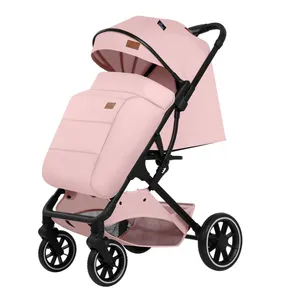 EN1888-2 Certified Lightweight Foldable Baby Stroller Aluminum Alloy Stainless Steel Frame High Quality Kids Carrier for 0-3 thumbnail-5