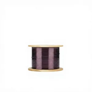 Copper Solid Conductor Shielded Single Flat Enameled Magnet Winding Wire IP67 600V IEC Temperature Electromotor WanZhou Brand thumbnail-1