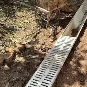 FRP Trench Drain, 3mm Thick Wall, 1000mm x 200mm, Boltless Connection, IP67 Waterproof Channel thumbnail-1