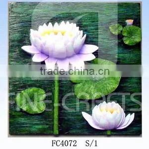 Resin Wall Decoration of Home Decor Flower Plaque thumbnail-1