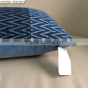 Printed Denim Fabric Patchwork Christmas Decorations Cushion Cover thumbnail-4