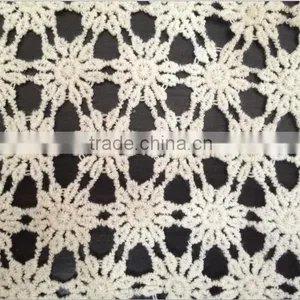 2016 Whole Sale Cotton Lace Fabric With Flower Design for Garment Accessory thumbnail-2