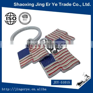 Wholesale Zinc Alloy USA Metal Keychain thumbnail-2
