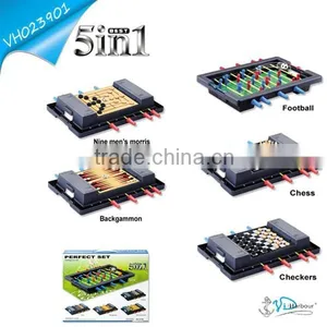 Hot Selling Football Table Game and International Chess Game 5 in 1 thumbnail-1