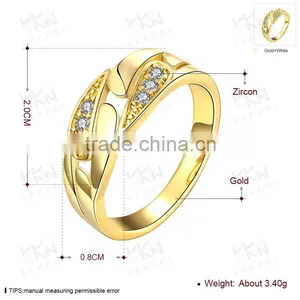 New Hong Kong Gold Plated Jewelry Wedding Ring Wholesale thumbnail-4