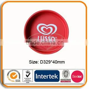 Tin Serving Tray, Round Serving Plate thumbnail-1