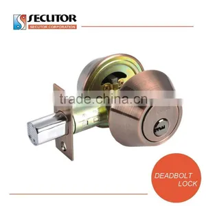 Full Brass Key Deadbolt Lock for Door Bedroom thumbnail-2