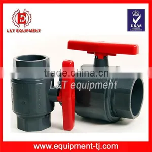 Manufacturer 1/2" to 4" Full Port Design PVC 2 Piece Ball Valve thumbnail-1