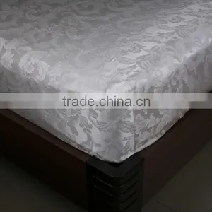 100% Silk Jacquard Fitted Sheets thumbnail-1