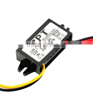 High Quality 1pc DC DC Converter Module 12V To 5V 3A 15W Duble USB Output Power Adapter New Dropping Shipping thumbnail-1