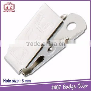 Metal Bulldog Clip for Badge Holder With Customized Hole Size thumbnail-2