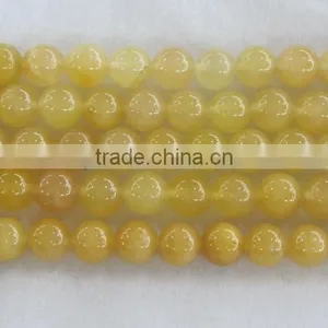 Spring Yellow Jade Round Beads ,gemstone Beads in Different Sizes thumbnail-1