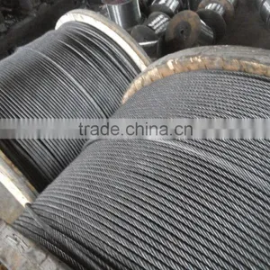 Ungalvanized 8*19S+NF Lifting Steel Wire Rope thumbnail-1