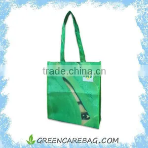 100% Recycled PET Non Woven Green Tote Bag Promotion thumbnail-1