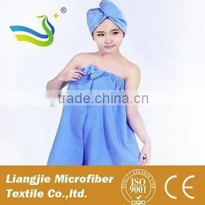 [LJ Towel] Quick Dry Ultra Cheap Price Microfiber Hair Drying Towel Turban Towels Wrap China thumbnail-1