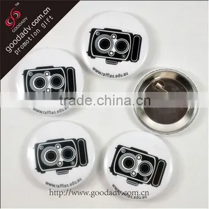 Manufacture Cheap Fashion Promotional Tin Button Badge With Logo / Wholesale Tinplate Button Badge thumbnail-1