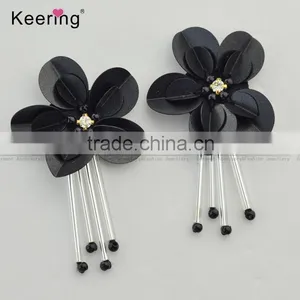 2017 Spring Sequin Flower Patch Design Applique for Decoration WPHB-062 thumbnail-1