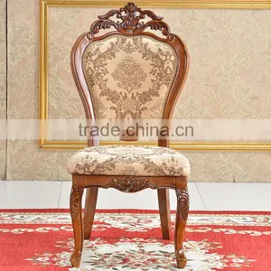 Solid Wood Carving Furniture Solid Wood Carved Dining Chair thumbnail-2