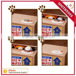Automated Fuzzy Wuzzy Cat Bank Cute Itazura Cat Coin Bank Piggy Bank Power Bank thumbnail-2