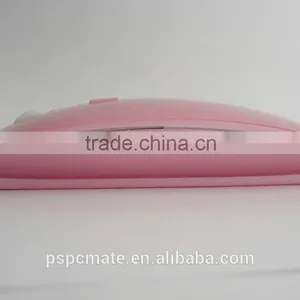 Ultra Thin Pink Wireless Optical Mouse Pink Laptop PC Mac Linux Ship From China thumbnail-3