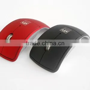 2.4g Wireless Foldable Mouse for pc Mac With Customized Logo+ Mini Usb Receiver thumbnail-2