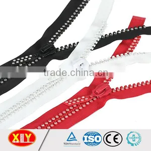 Luxury Decorative Shiny Rhinestone Bling Zipper thumbnail-2