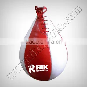 Speed Balls Two Colors Infatable in Cowhide Leather With Multi Layers for Strongness thumbnail-1
