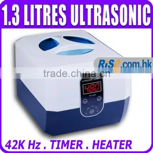 Jewellery Watches Spectacle Dentures Brace Timer Heater 1.3L 1300 ml Ultrasonic Cleaner thumbnail-1