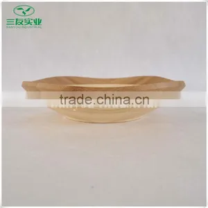Natural Bamboo Dinner Plate Dish of Different Sizes thumbnail-5