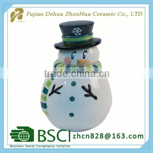 Ceramic Christmas Snowman Small Sugar Pot thumbnail-1