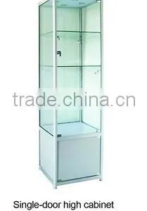 Liquor Glass Display Cabinet or Showcase With Lights thumbnail-1