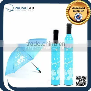 Promotional Gift Advertising Cheap Wine Bottle Deco Shape Umbrella thumbnail-2