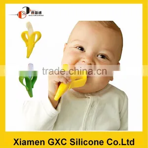 High Quality Cute Silicone Baby Toothbrush Teether Toy thumbnail-1