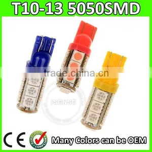 Super Bright Led Auto Lamp Auto Led Dashboard Light T10 13SMD 5050 T10 W5w thumbnail-1