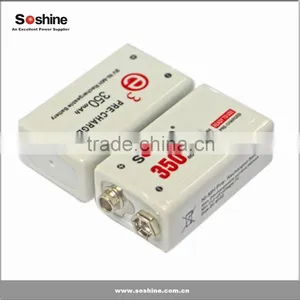 Soshine NI-MH Battery 9 Volt 9V NIMH Rechargeable Battery 350mah From China Manufacturer thumbnail-5