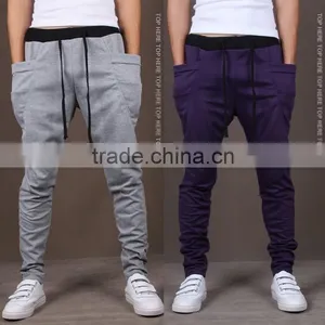 Custom Embroider Sweat Pants Print Sweat Pants - 2014 Casual Clothes Cotton Mens Sweat Pants -2014 New Design Flower Print thumbnail-2